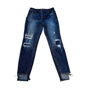 Maurices, Button Up, High Waisted, Dark Wash, Jegging